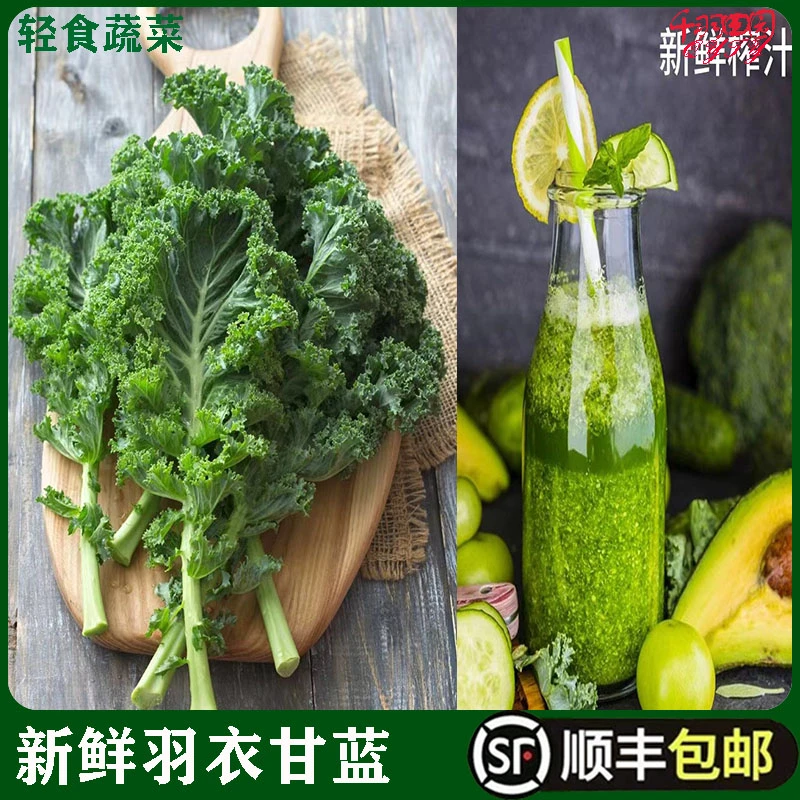 羽衣甘蓝新鲜kale蔬菜食用榨汁烤片健身轻食250g西餐沙拉蔬菜食材