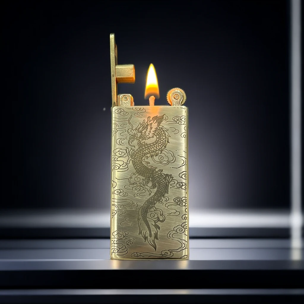 佐罗超薄煤油打火机创意个性升降高颜值老式砂轮怀旧经典收藏高档