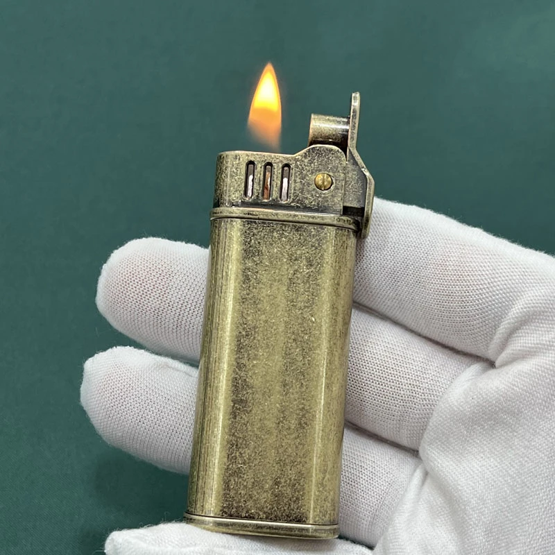 豫邦煤油打火机按压弹射点火创意个性老式砂轮怀旧复古战壕网红潮