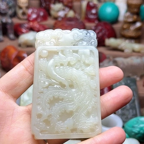 白玉菩提吊坠60。。