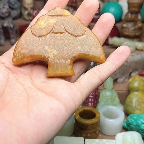 白玉菩提吊坠86。。