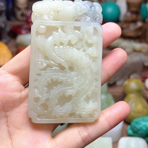 白玉菩提吊坠46。。