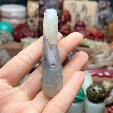 白玉菩提吊坠124。。