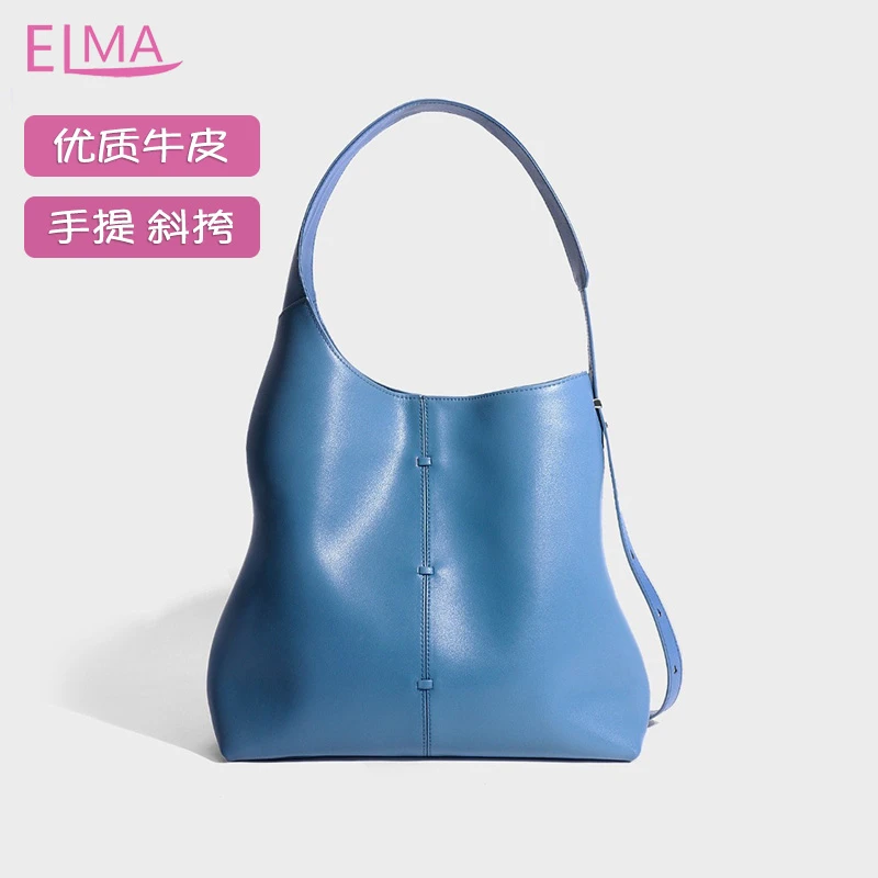 真皮高级感包包大容量女士腋下包手提单肩包小众设计托特包百搭包