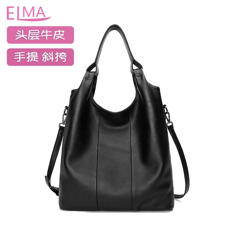 真皮女包爆款新款头层牛皮真皮单肩包大容量休闲百塔女士斜挎包包