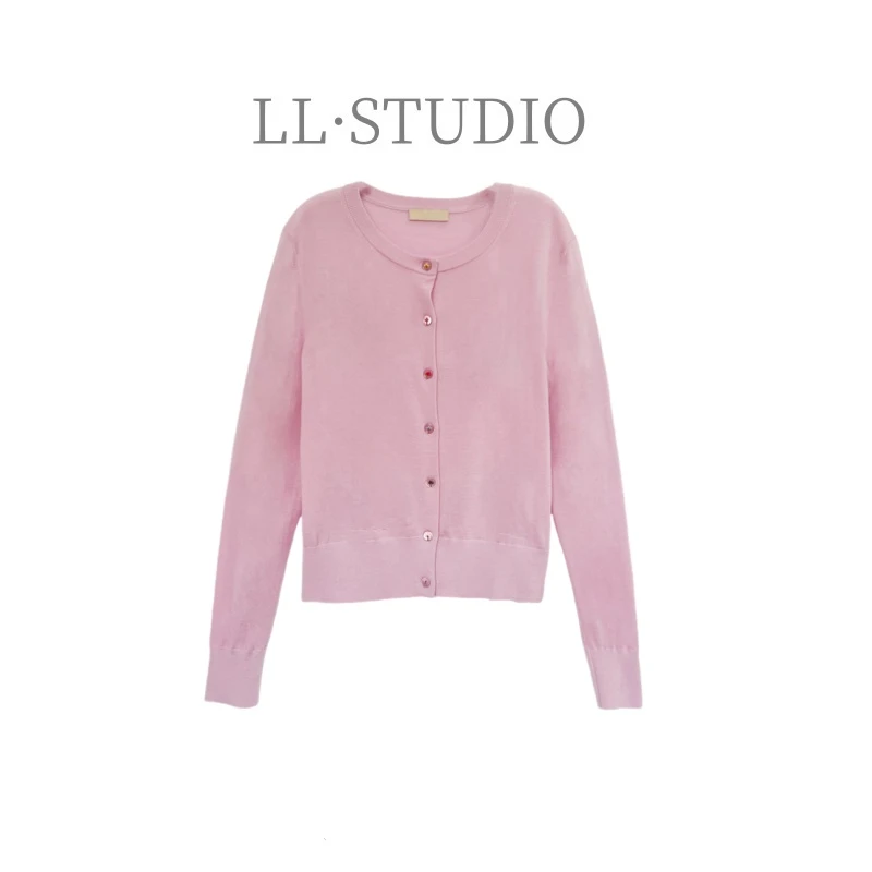 妙兮LL ‘美丽诺’新款时尚百搭休闲舒适透气长袖女士上衣#20241294