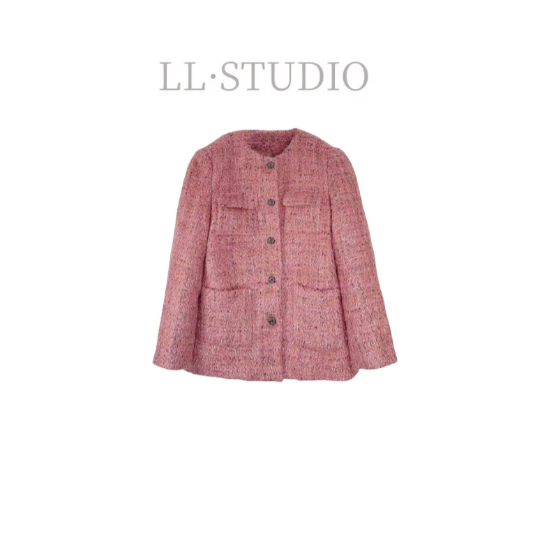 妙兮·LL冬季新款时尚轻奢气质小香风保暖外套*20242299