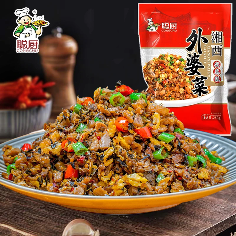 聪厨湘西外婆菜袋装湖南正宗外婆菜下饭菜榨咸菜萝卜半成品预制菜