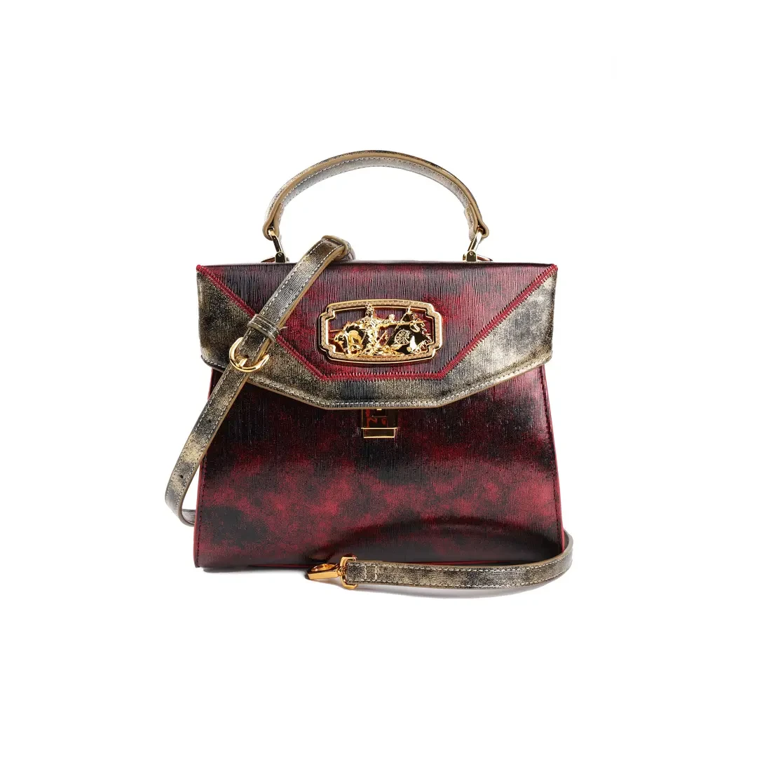 【尺寸：25*11*20】新款时尚潮流简约真皮经典女士斜跨手提包-A1320