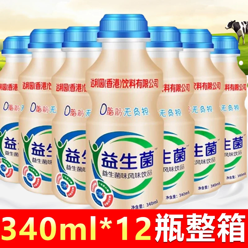 达利园益生菌乳酸菌风味饮品整箱340ml*12瓶早餐奶酸奶原味优酸乳