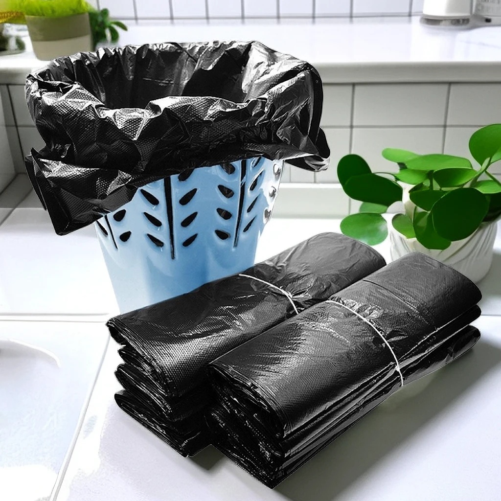 垃圾袋子家用加厚手提式塑料袋子黑色批发一次性大号背心学生宿舍