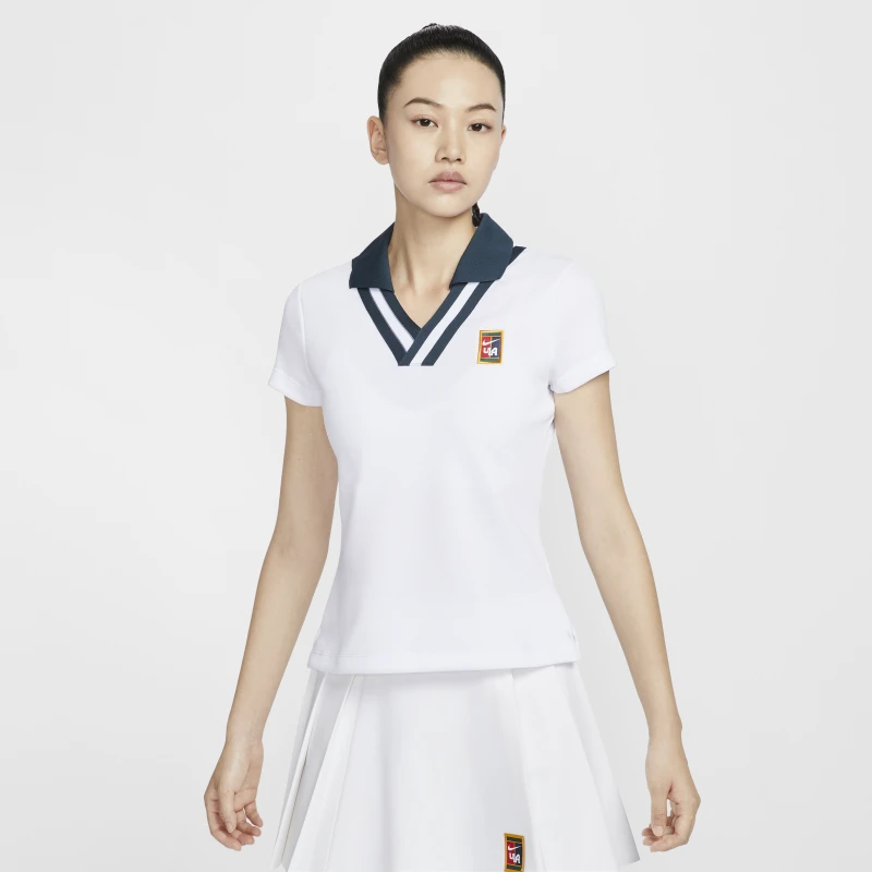 【运动员同款】Nike Women by YOON 女子速干短袖翻领上衣 FZ0277