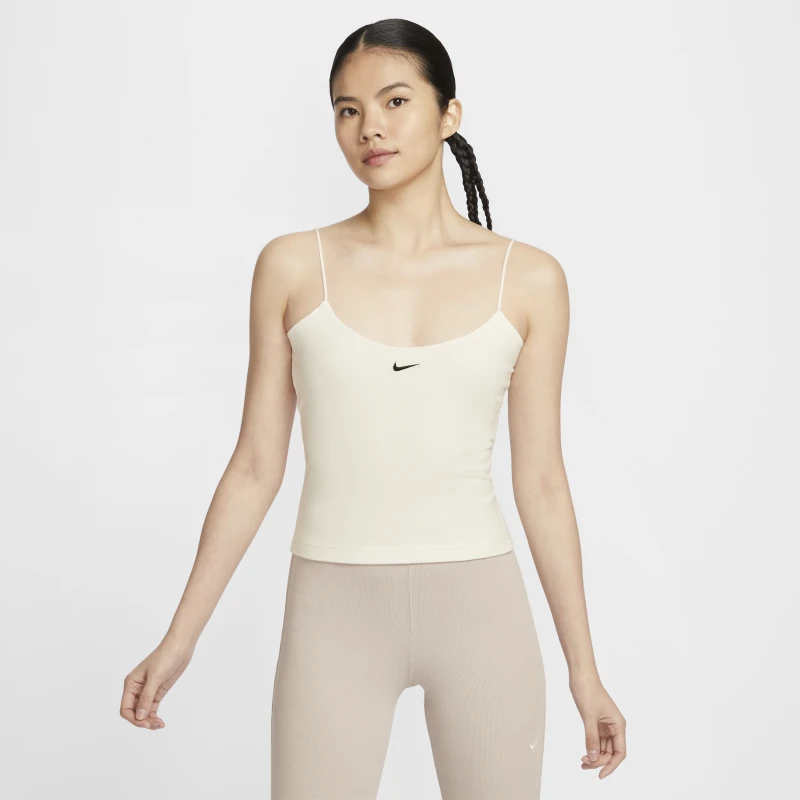 Nike耐克官方Knit女子紧身吊带背心耐克勾针织休闲刺绣舒适FN3686