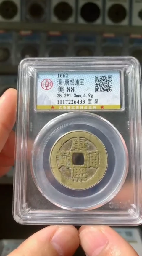 【闪购商品】铜潇**洒沪融 88分 康熙通宝 6433