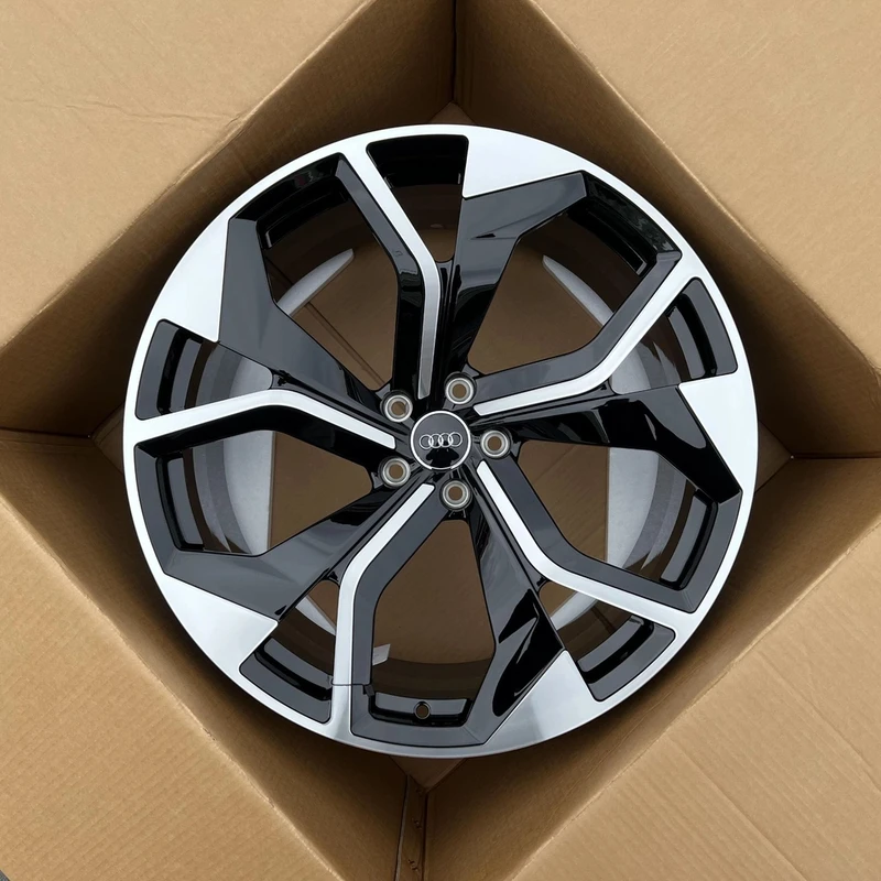 适配于奥迪Q5Q7Q8RS锻造轮毂21/22/23寸黑武士改装升级轻量化