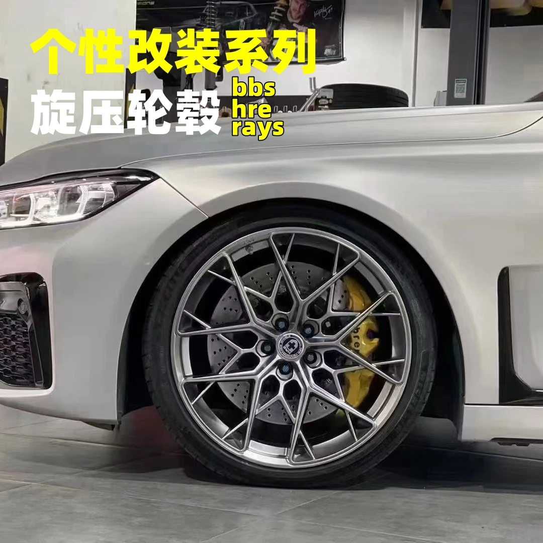 国产旋压rays bbs hre款改装轮毂17/18/19寸适配大众奥迪日系本田