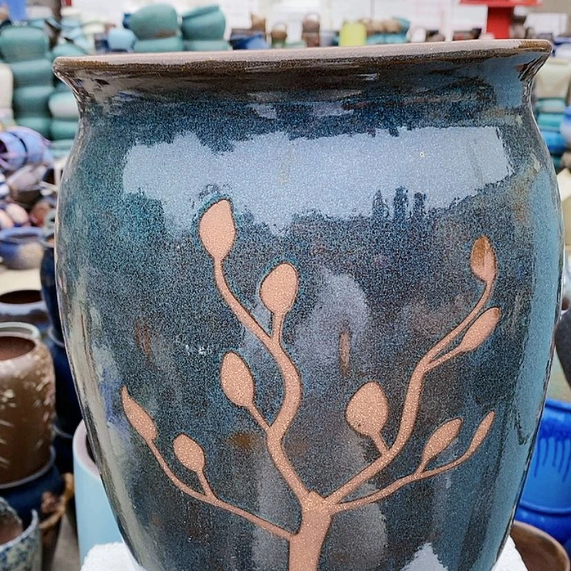 【闪购商品】紫砂花盆高度34 24瑕疵