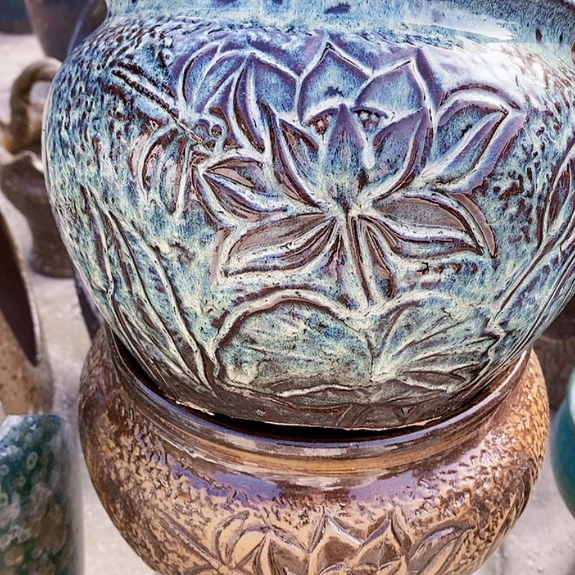 【闪购商品】紫砂花盆口21 17不完美