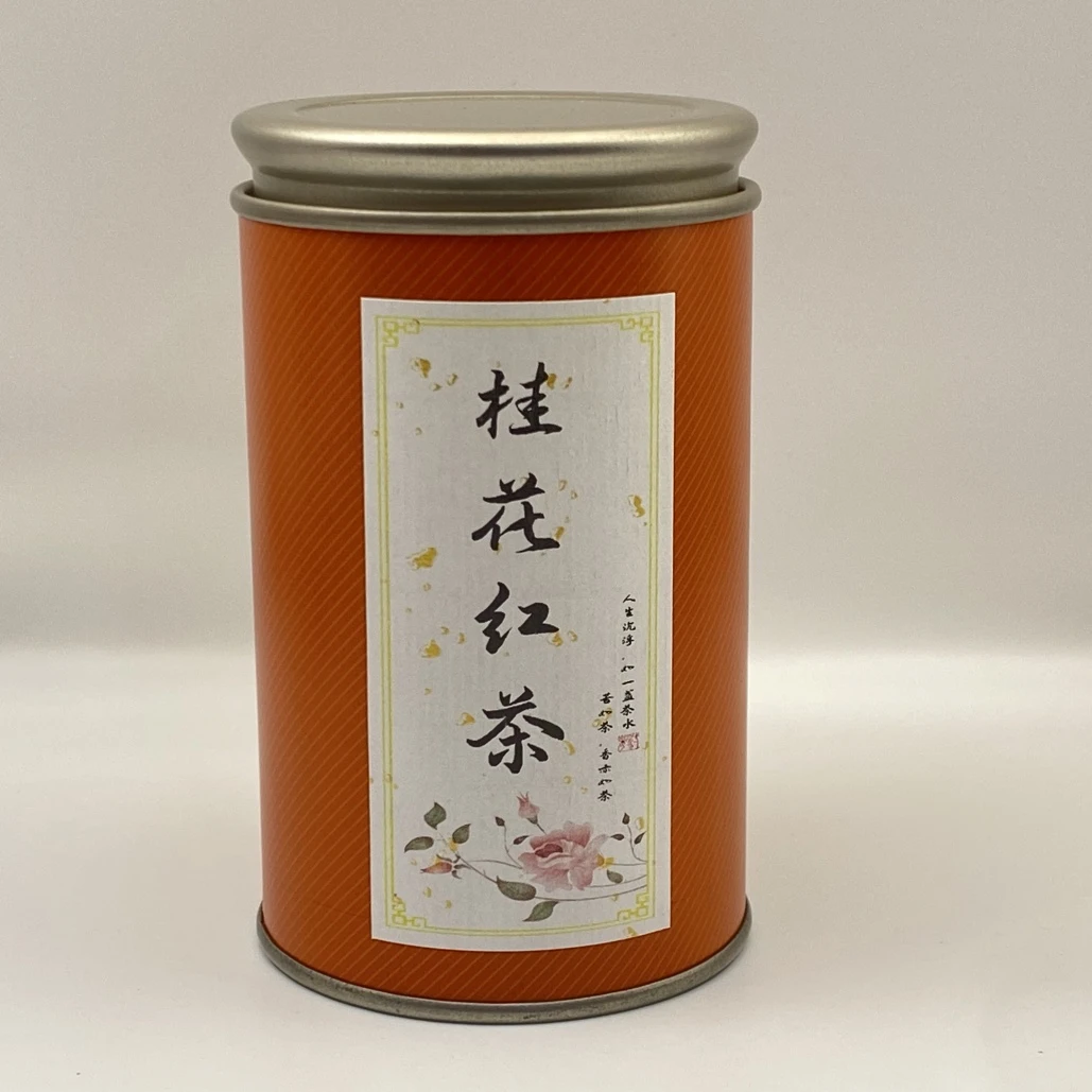 【桂花红茶】九窨桂花红茶桂花香小种红茶浓香味2023新茶60g一罐