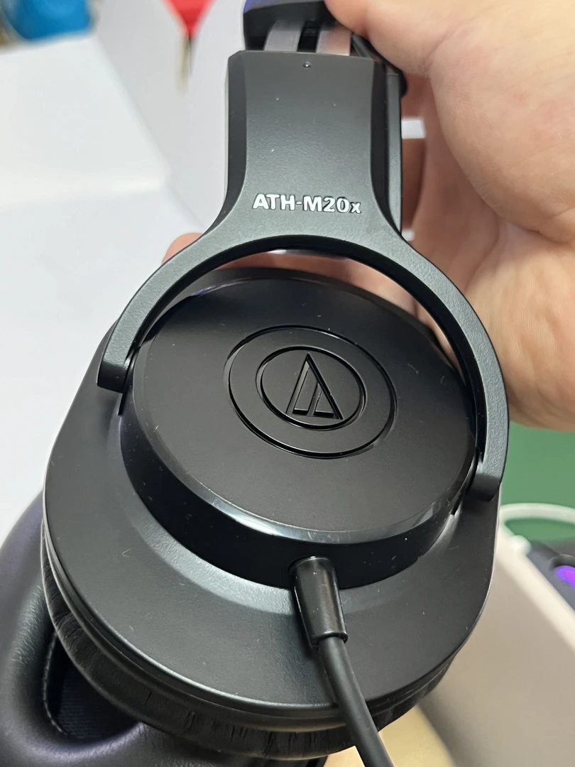 95新  二手耳机 铁三角 ATH-M20X 头戴式监听耳机录音录乐器直播