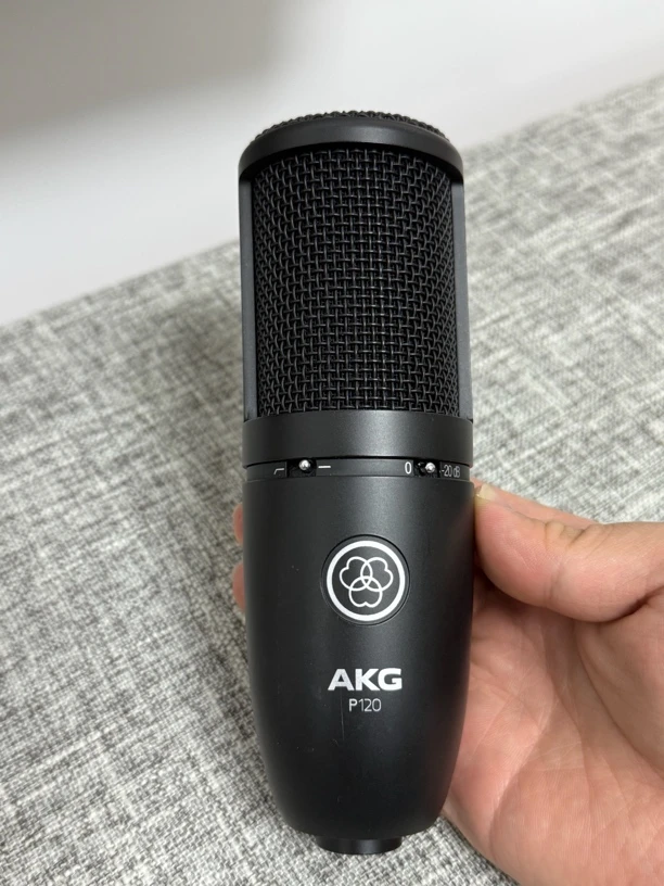 95新 AKG/爱科技 P120专业电容麦克K歌主播直播话筒录音