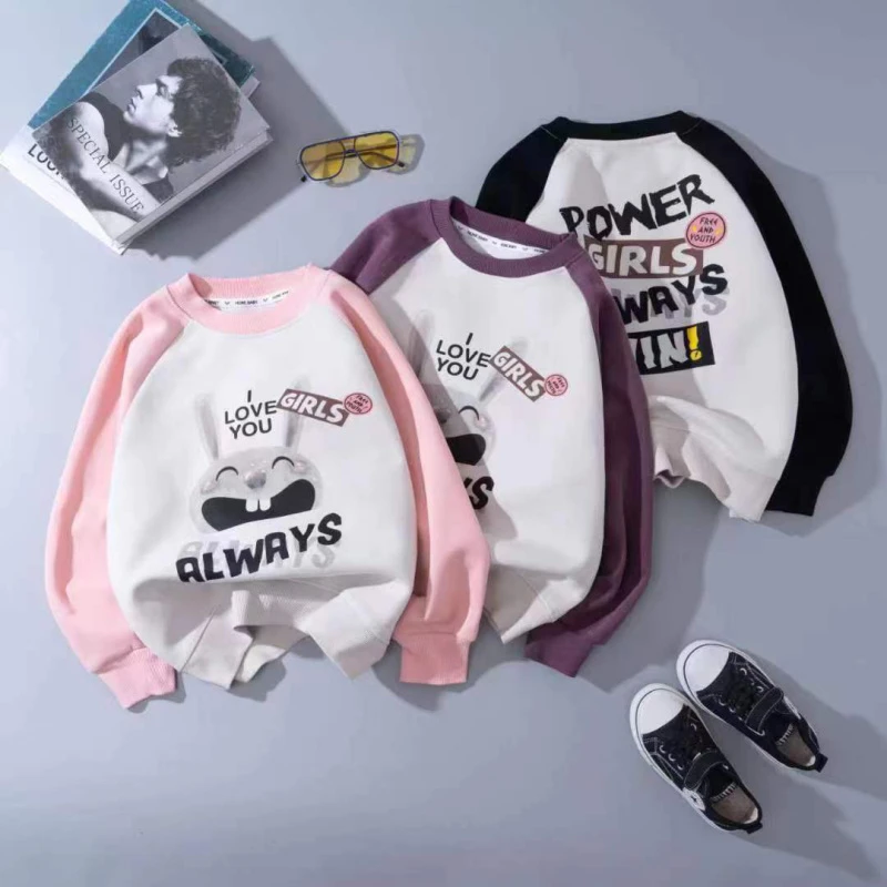 0310MX 胸口笑脸兔子圆领卫衣 2715