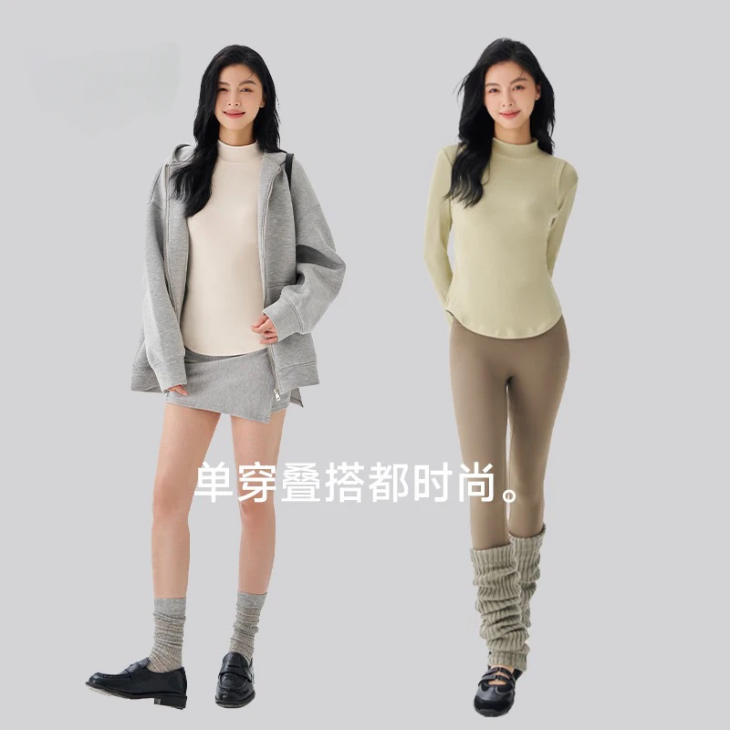 一件“能将冰川融化”的打底衫T恤女士冰川暖皮衣SX8801