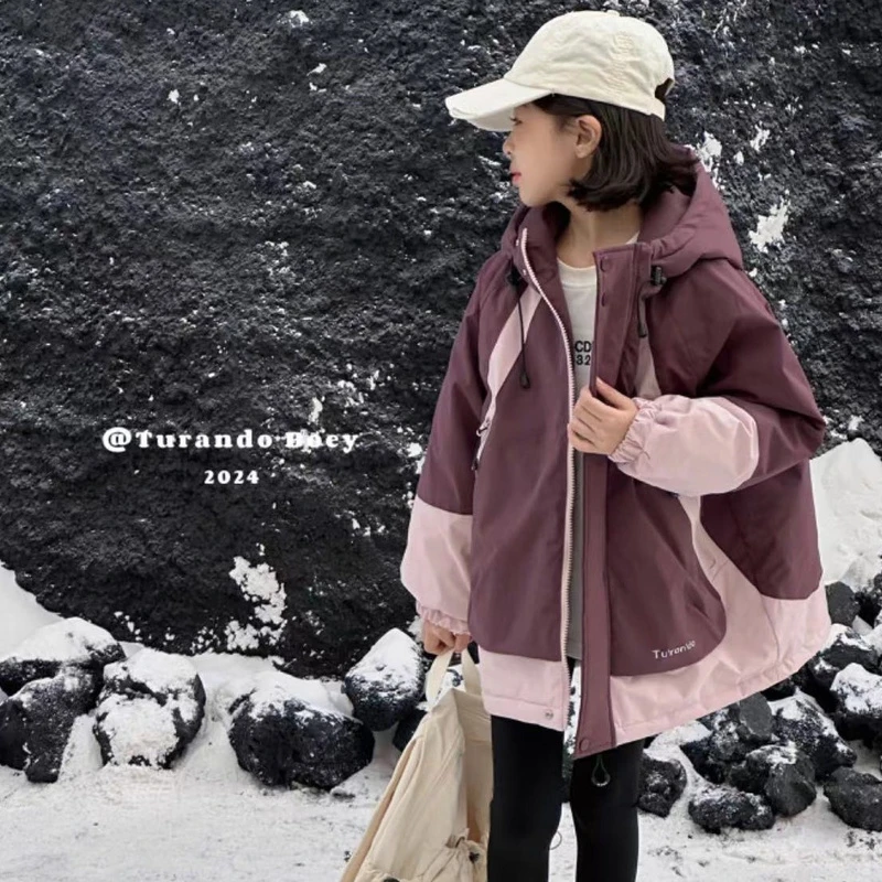 【朵拉家】ZStld加棉韩版拼接撞色外套8B099