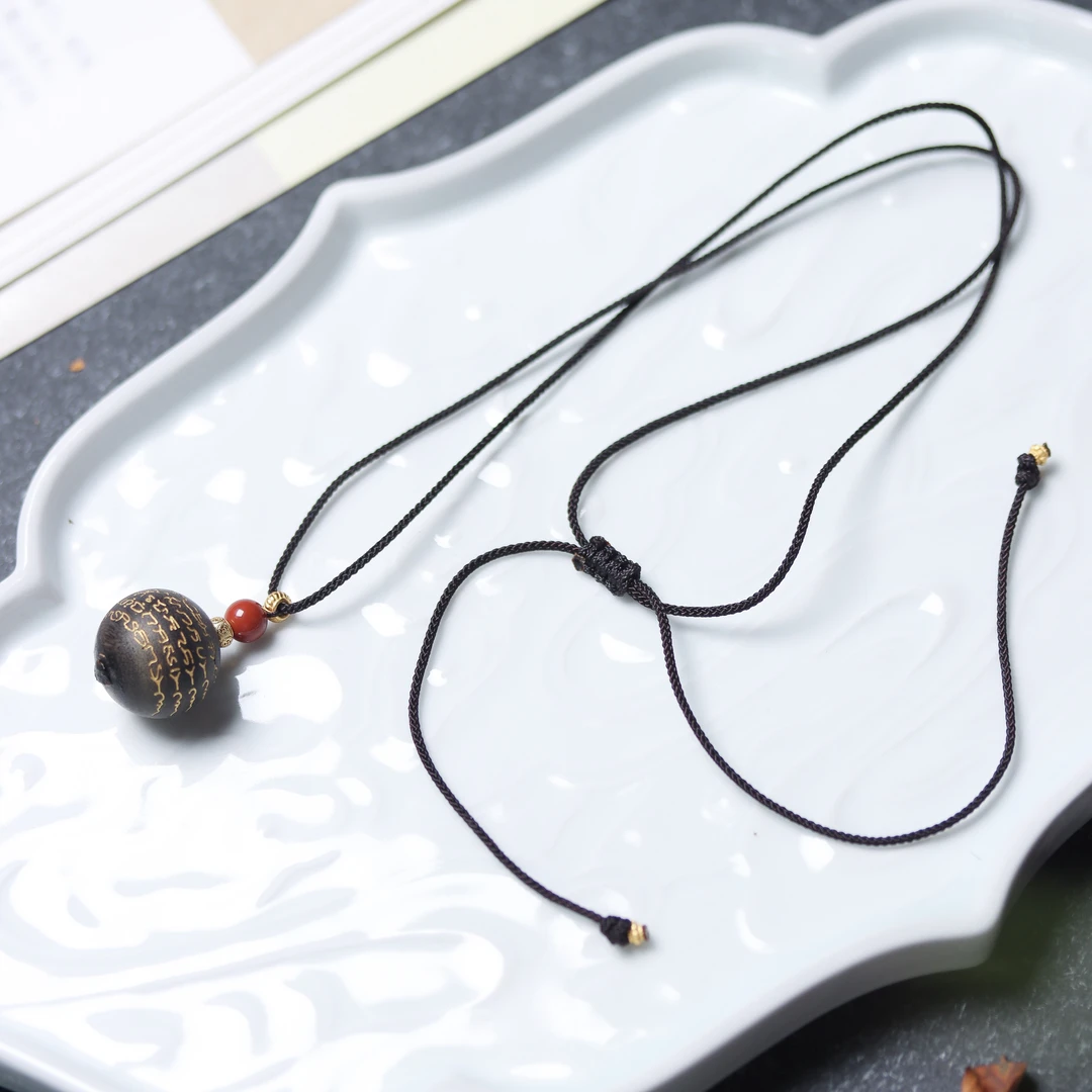 【天纵】沉香紫棋五条锁骨链