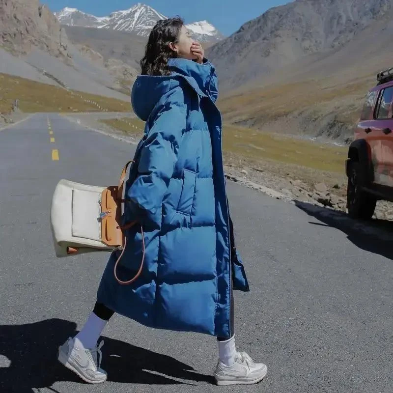 波断码断码清仓羽绒服双11特卖长款加厚羽绒衣女2023冬季新款过