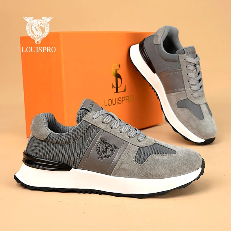 LOUISPRO 官方正品 2024定制男士时尚潮鞋 透气软底百搭休闲鞋