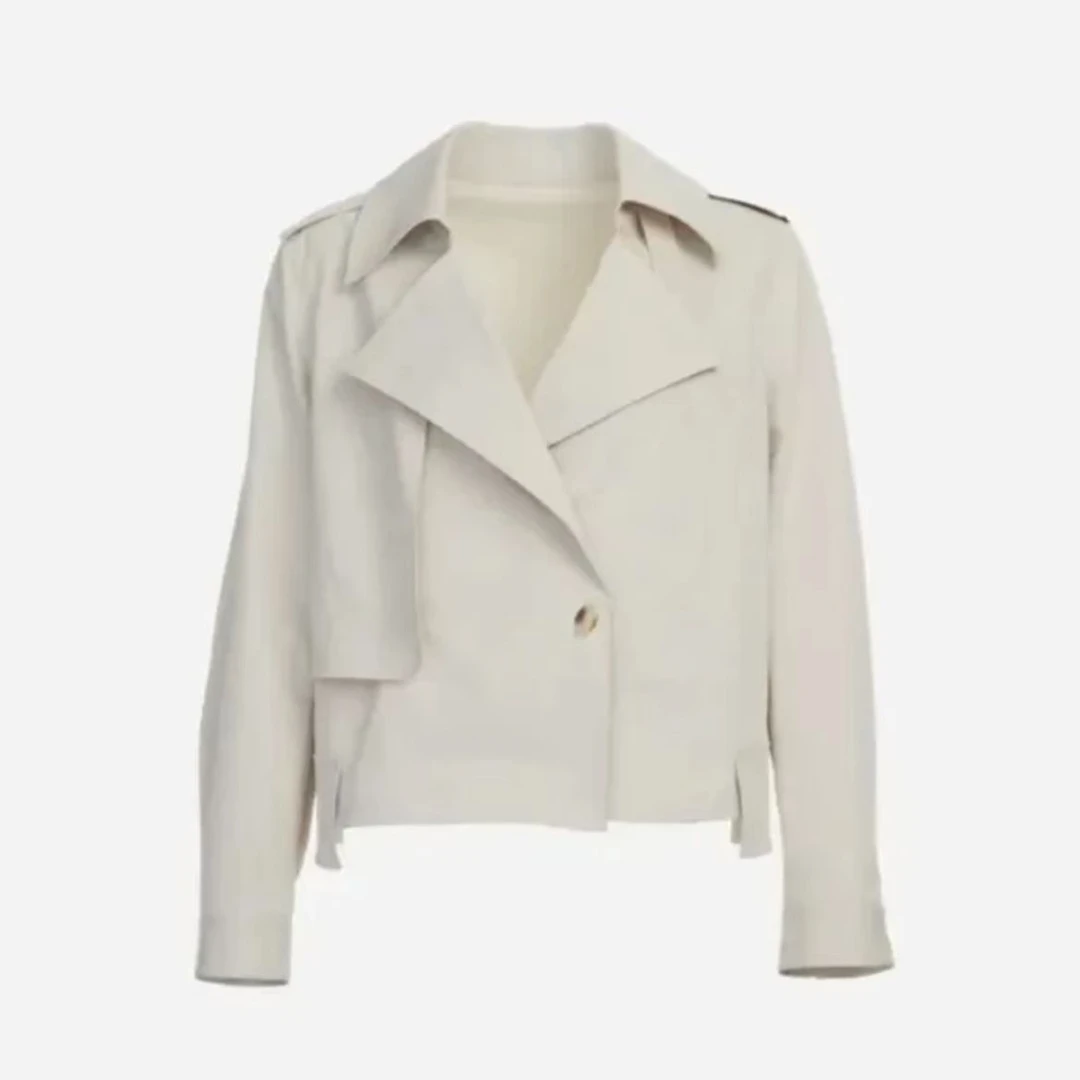 GEJIN/歌锦2024秋季新款时尚小斗蓬阔版三防风衣