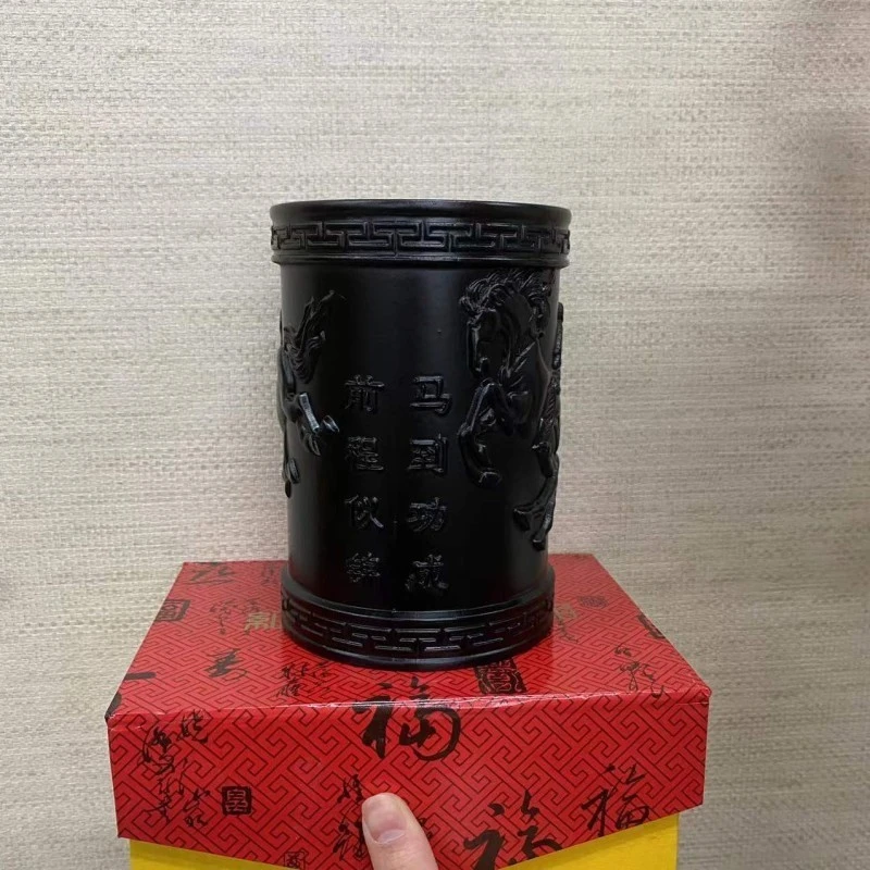 黑T木马到成功笔筒高14.5口径10 XL0205