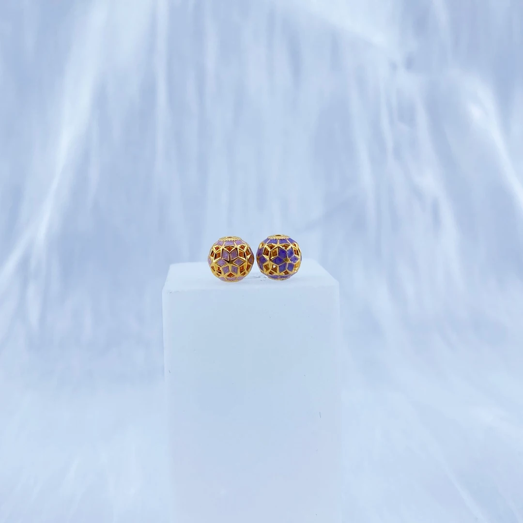 足金999炫彩珐琅转运珠L8-14