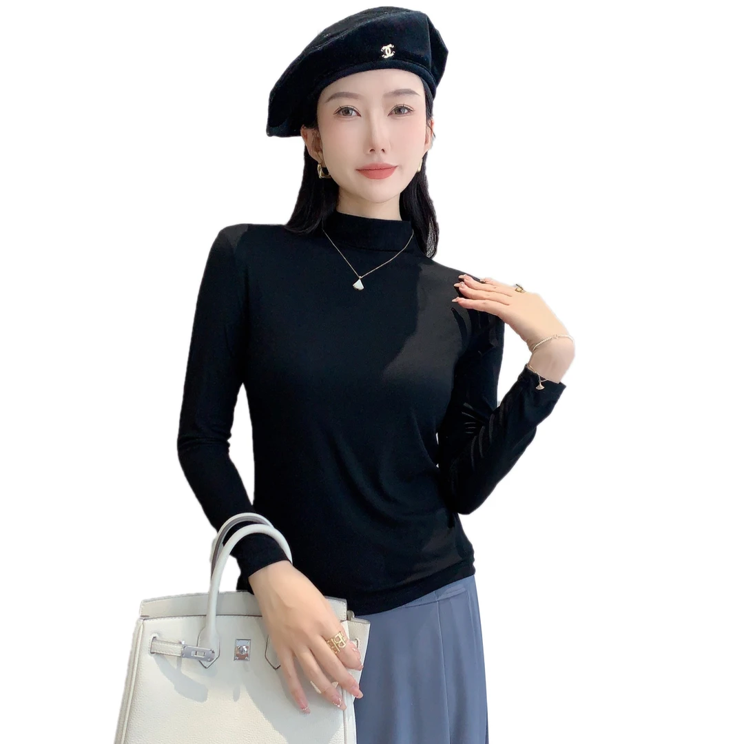 【面膜T】云感棉恤亲肤纯色百搭长袖打底女7920