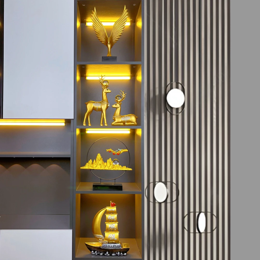 高档轻奢中式网红纯手工艺品摆件套装新房酒柜玄关电视背景墙送礼