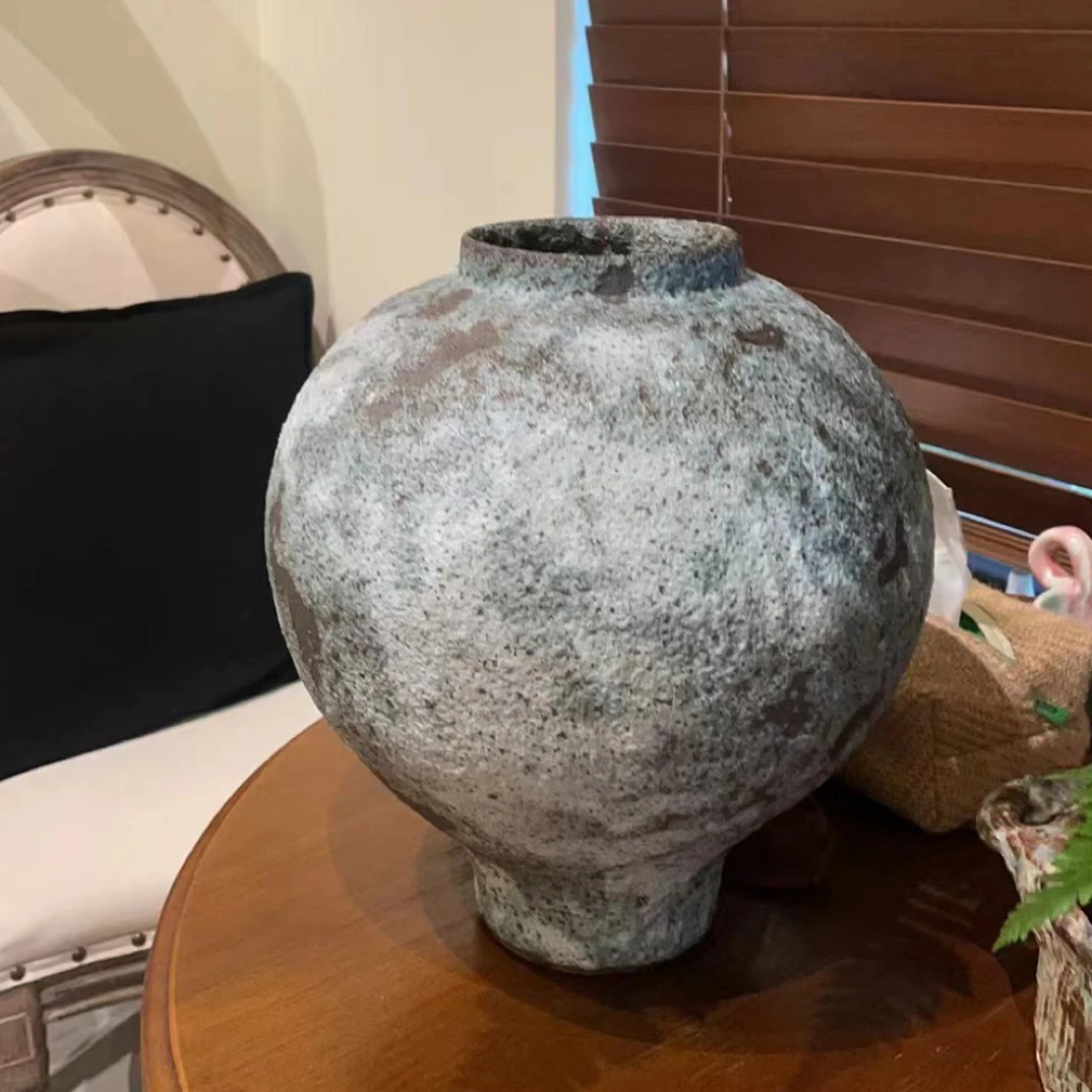 主播同款 | 月亮罐泡泡纹理做旧诧寂水培花瓶