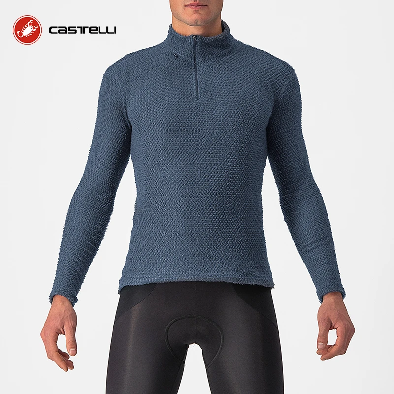 CASTELLI蝎子男秋冬毛绒保暖透气骑行服公路车打底上衣4522531