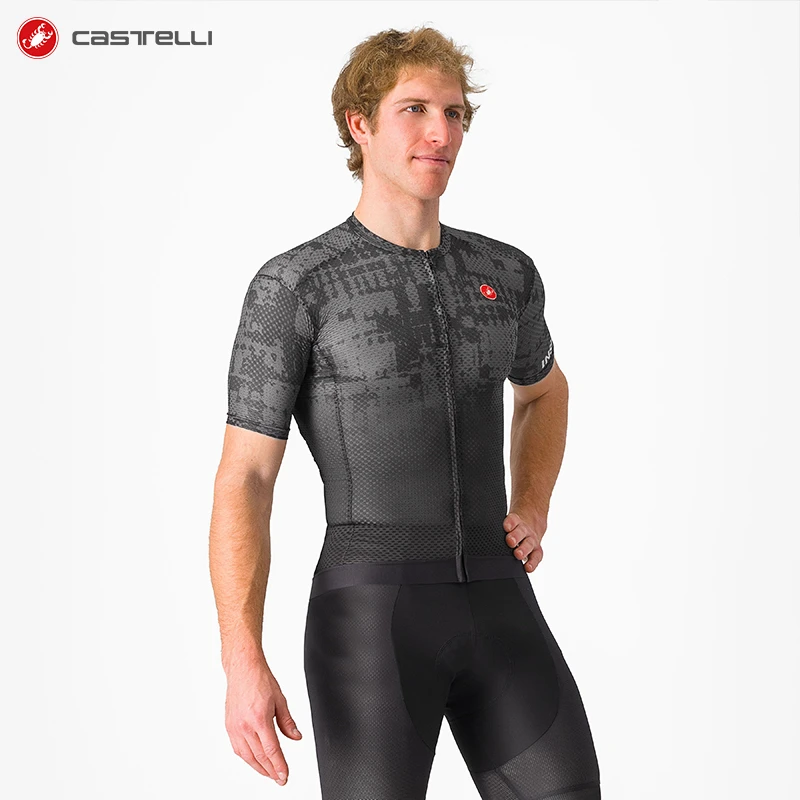CASTELLI蝎子男款夏季半开放式网眼散热设计骑行服短袖4524523