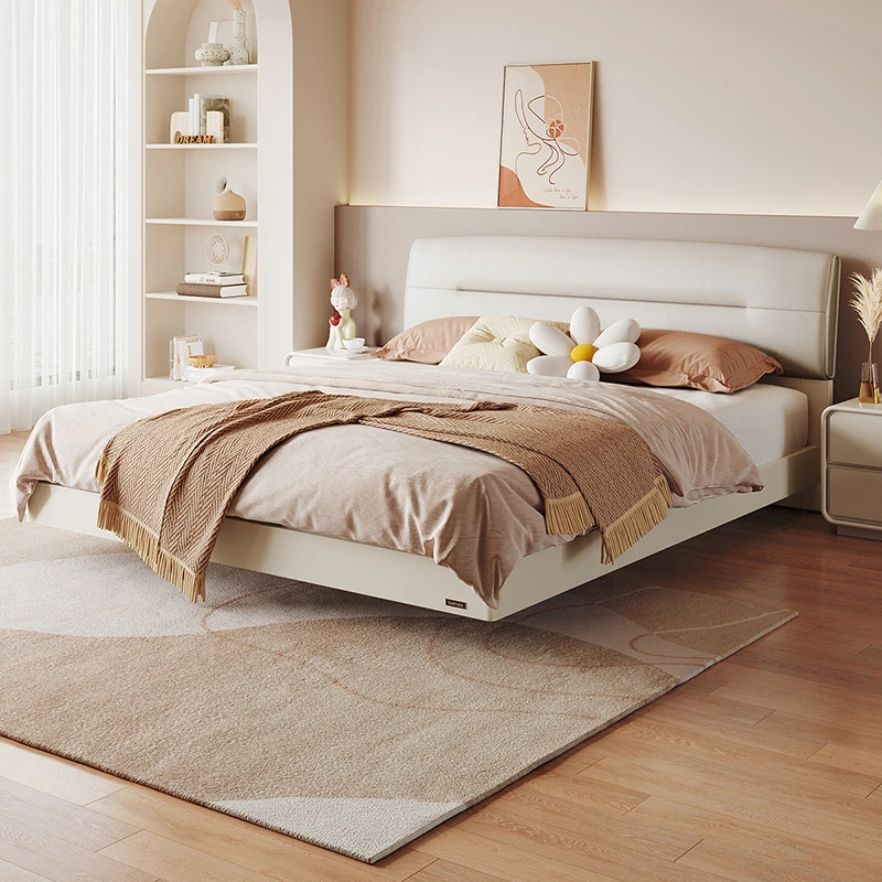 全友家居轻奢科技布悬浮网红简约床