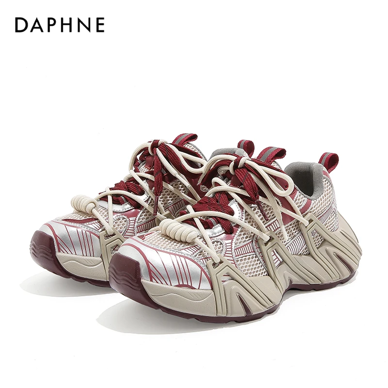 Daphne/达芙妮欧若动感风厚底老爹鞋女潮流2025秋冬休闲运动鞋