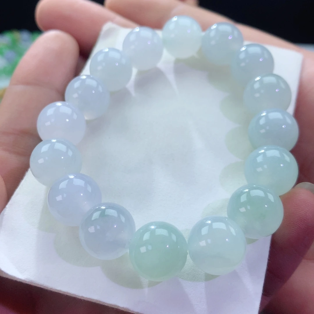 翡翠手链未镶嵌020卡12+