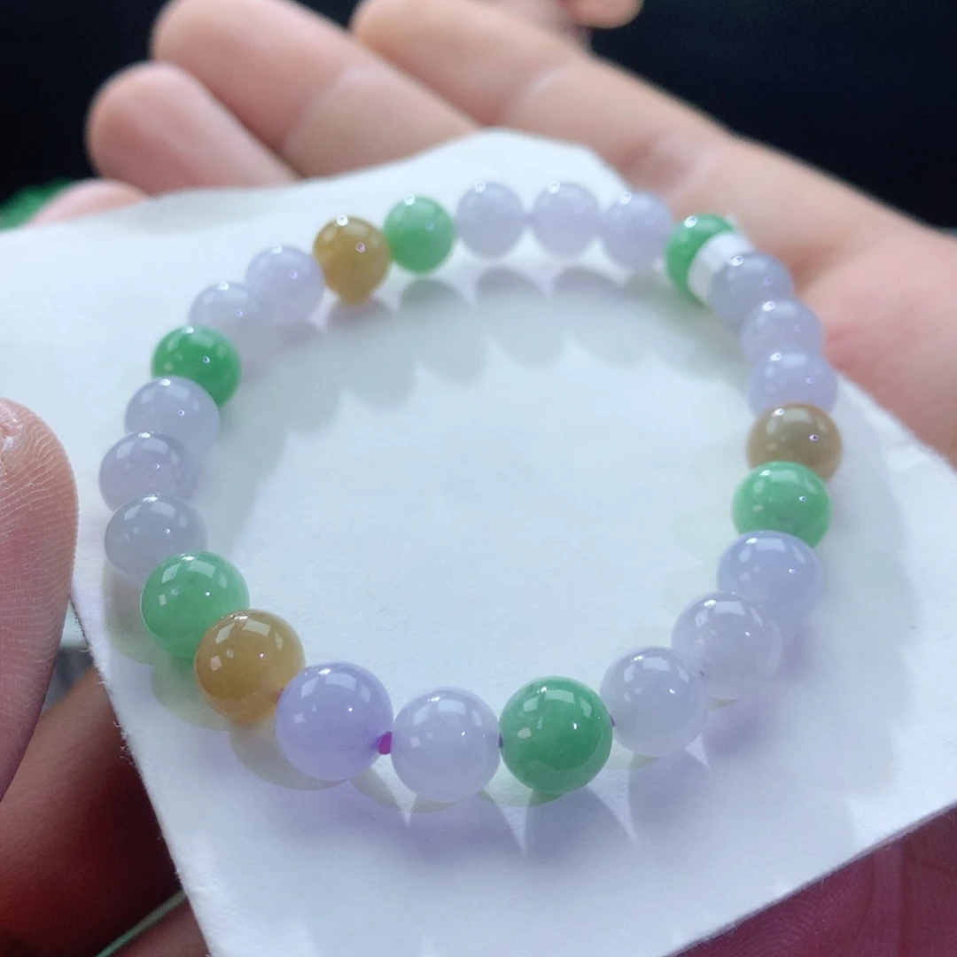 翡翠手链未镶嵌08卡7+