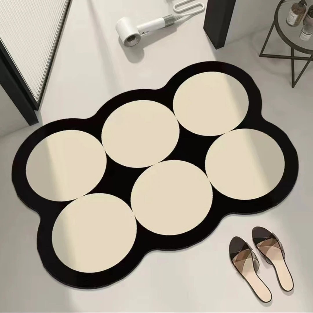 简约浴室地垫（软硅藻同级新材质）卫生间速干地垫家用吸水防滑垫