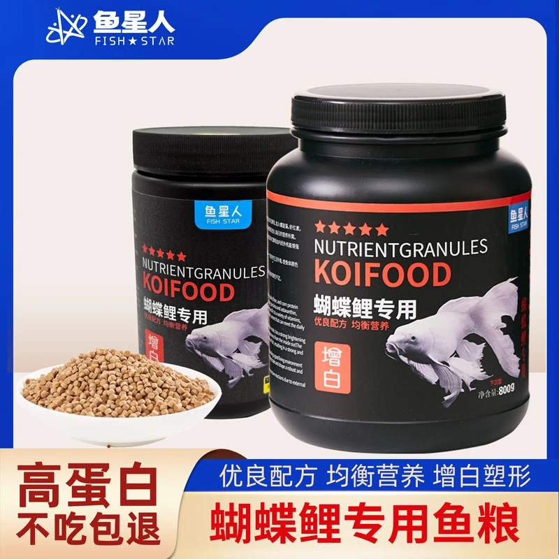 【渔场推荐】高蛋白蝴蝶鲤专用鱼粮塑体促长靓鳞蝴蝶鲤下沉上浮优质