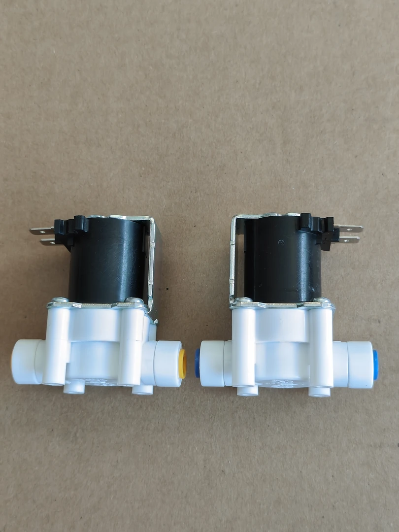 净水器用进水电磁阀，节水型废水电磁阀，2分快插接口，直流24伏电压
