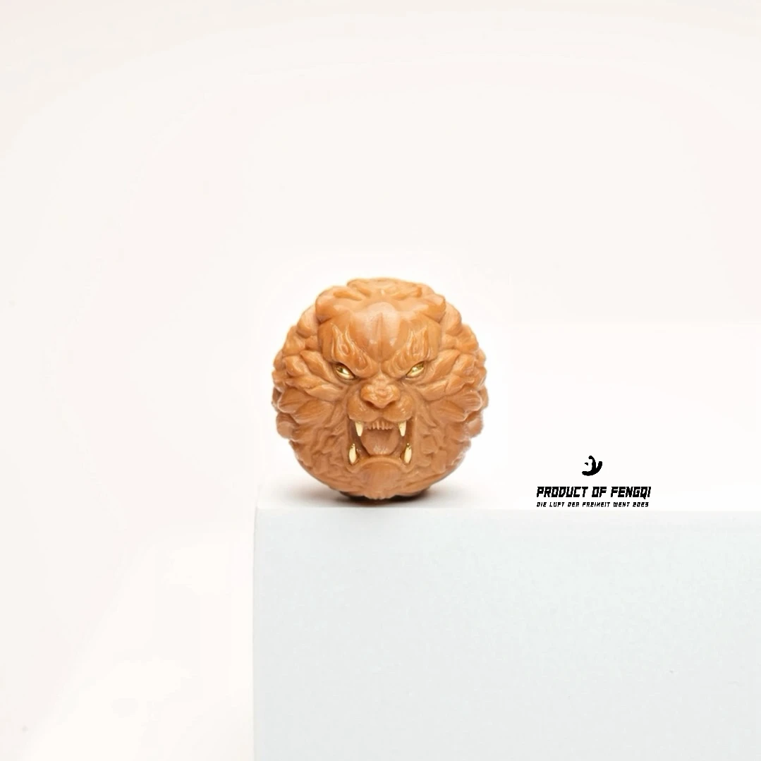 風起游心「虎神·虎先锋」手工雕刻猴头核桃