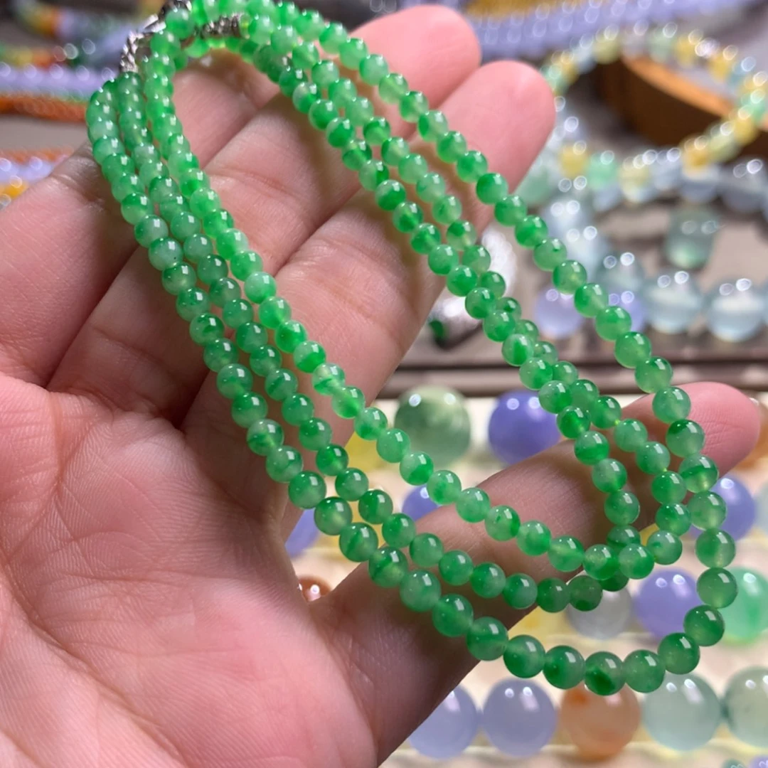 【闪购商品】翡翠手链未镶嵌卡3.4～4