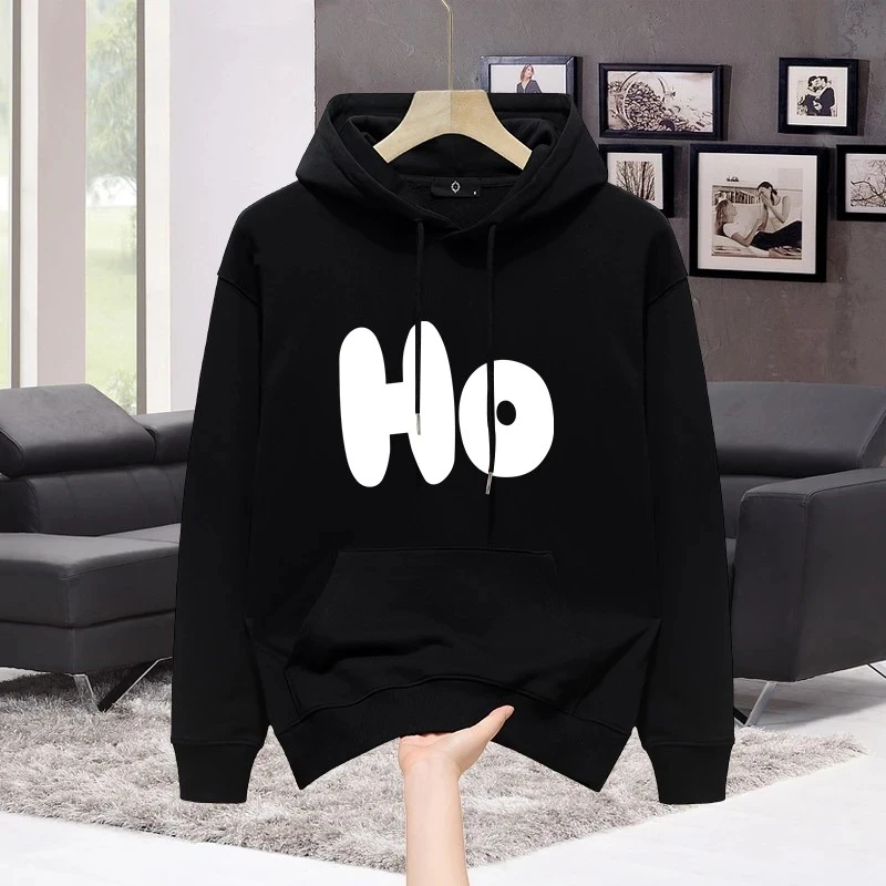 仓石一树潮流印花连帽卫衣男士春秋冬季加绒百搭情侣长袖上衣外套