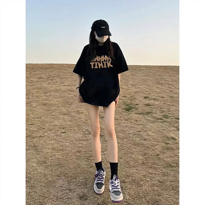 款式任选重磅纯棉大码短袖t恤男女同款宽松